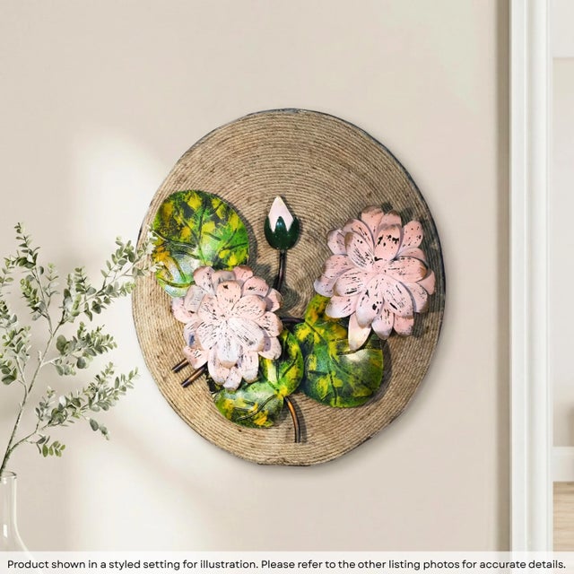 Dimensions: 18.5" W x 2" D x 18.5" H This piece utilizes re-claimed wood and is handcrafted by artisans using basic hand...