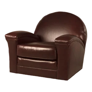 Art Deco Leather Club Chair
