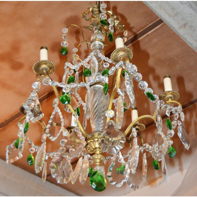 Vintage Neoclassical Parisian Bronze Chandelier Chairish