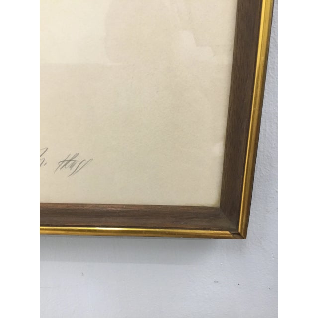 Red 1970s Vintage Surrealistic Lithograph “Flag & Skeleton” by H. Truss For Sale - Image 8 of 13