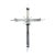 Vintage Hand-Forged Wrought Iron Mission Cross Candle Sconce Spanish Colonial Wall Art Jan Barboglio Attr. For Sale