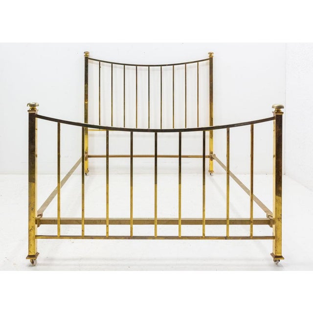 Frenhc Art Deco Brass Bed, 1930 For Sale - Image 3 of 12
