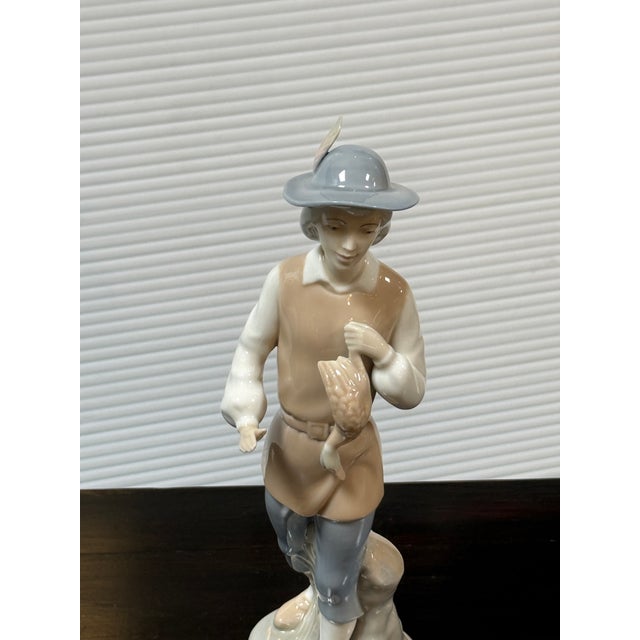 Miquel Requena for Lladró Man With Geese Porcelain Figurine, Signed For Sale - Image 11 of 12
