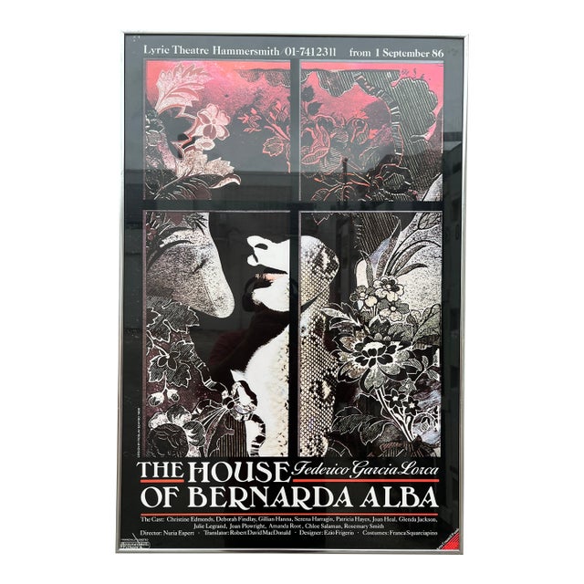 1986 "The House of Bernarda Alba" Original Promotional Poster by Roslav Szaybo For Sale