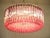 Triedri Glass Chandelier with 265 Pink Prisms For Sale - Image 4 of 13