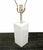 T.H. Robsjohn Gibbings Mid Century Modern Marble Cube Square Shape Modern Table Lamp For Sale - Image 4 of 8
