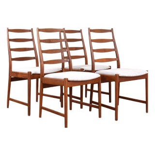 Mid-Century Danish Teak Dining Chairs by Torbjörn Afdal for Vamo, 1960s, Set of 4 For Sale