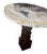 Wood Modern Petrified Wood Side Table W/ Sculptural Metal Base. Late 20th C. For Sale - Image 7 of 12