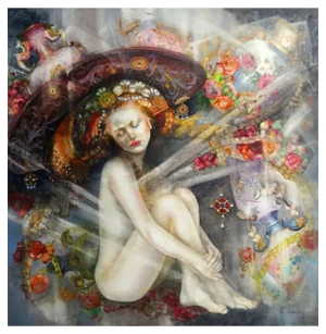 Ilze Laizane, Open Your Eyes, 2022, Oil on Canvas