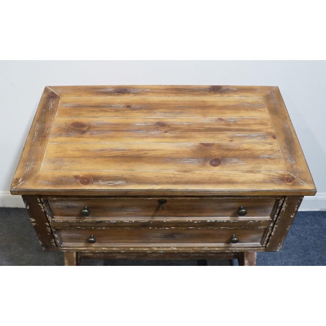 Hooker Furniture Melange Collection Rustic Farmhouse Shabby Chic 35" X Base File Cabinet 638-50133 For Sale - Image 12 of 13