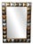 Mid-Century Italian Murano Glass and Brass Mirror, 2000 For Sale