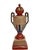 Antique Japanese Thousand Faces Egyptian Revival Covered Pedestal Urn, Circa 1920 For Sale - Image 4 of 7