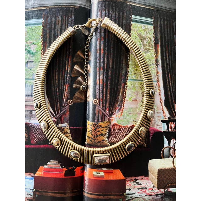 1980s 1980s Chico Beaded Collar Necklace For Sale - Image 5 of 11