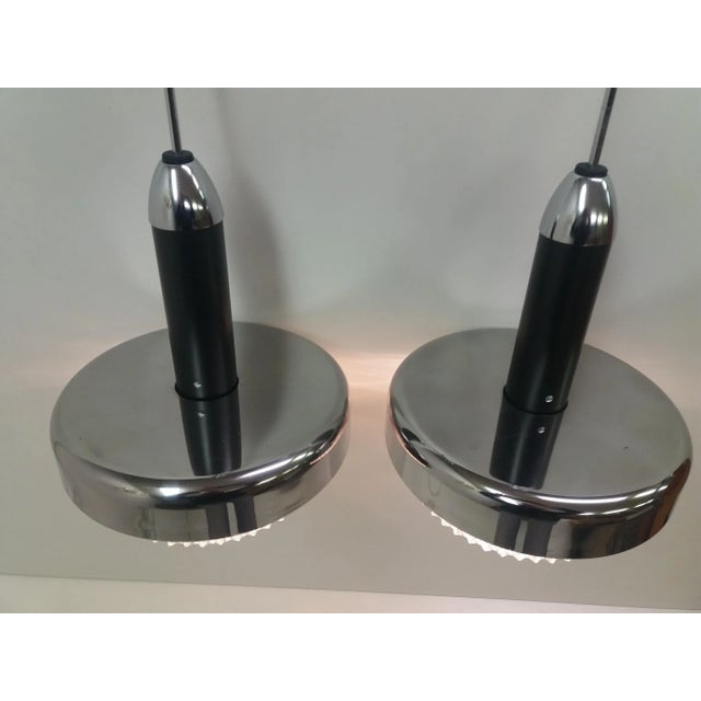 Metal Chandeliers from Napako, 1970s, Set of 2 For Sale - Image 4 of 14