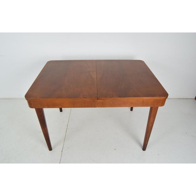 Art Deco Extendable Dining Table attributed to Jindrich Halabala, 1940s For Sale - Image 10 of 18
