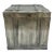 1970's Silver Cube Trunk Side Table Made by Alfonso Retana For Sale