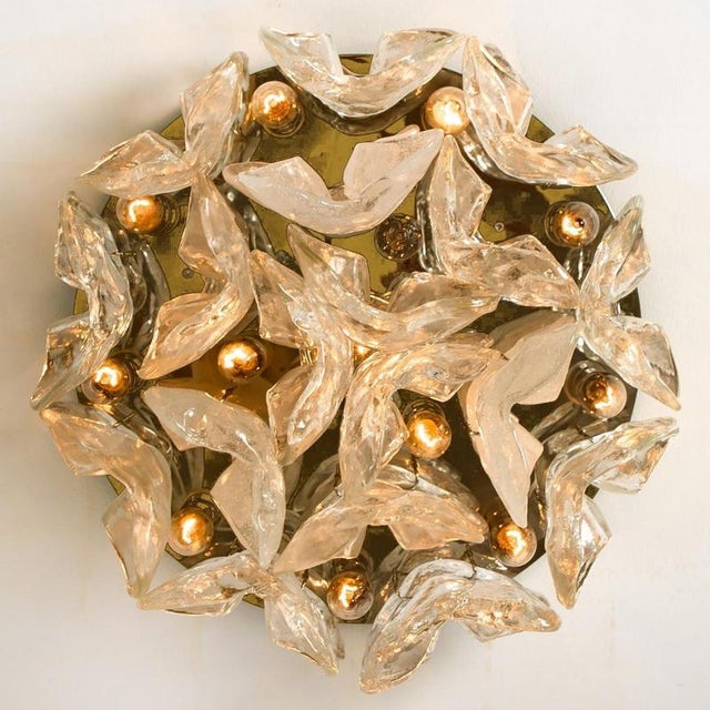 Vintage Catena Murano Glass Flush Mount by J. T. Kalmar for Kalmar, 1960 For Sale - Image 3 of 9