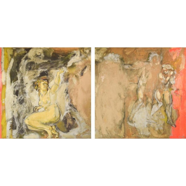 These magnificent dynamic pieces are painted with a frantic yet brilliant flair. Echoing the abstract expressionism of...