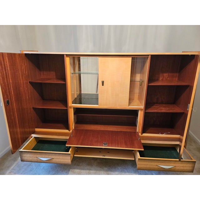 Mid 20th Century German Dry Bar Cabinet / Display Hutch by Möbel-Braun For Sale - Image 4 of 8