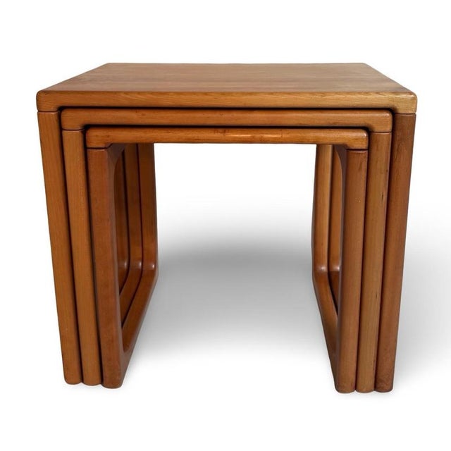 Vintage mimi set / set of three side tables that can be stored under one another. Made by br gelsted, denmark in the...