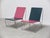 Unique pair of ‘Bachelor’ chairs designed by Verner Panton for Fritz Hansen in 1953. These examples were bought around...