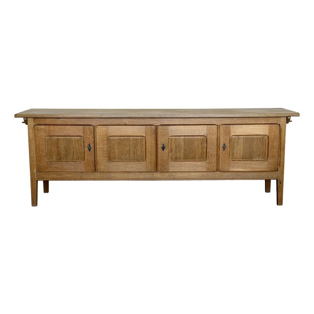 Danish Oak Sideboard by Henning Kjærnulf, 1960s For Sale