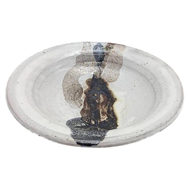 California Pottery 1970s Studio Pottery Artisan Signed Glazed Stoneware Trinket Dish For Sale - Image 4 of 9