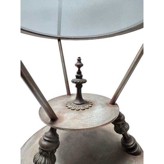 Hollywood Regency Center Tables with Glass Tops, 1980s, Set of 2 For Sale - Image 6 of 10