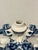 Vintage Gzhel Porcelain of Russia Coat of Arm Double Headed Eagle Hand Painted Decanter For Sale - Image 4 of 7