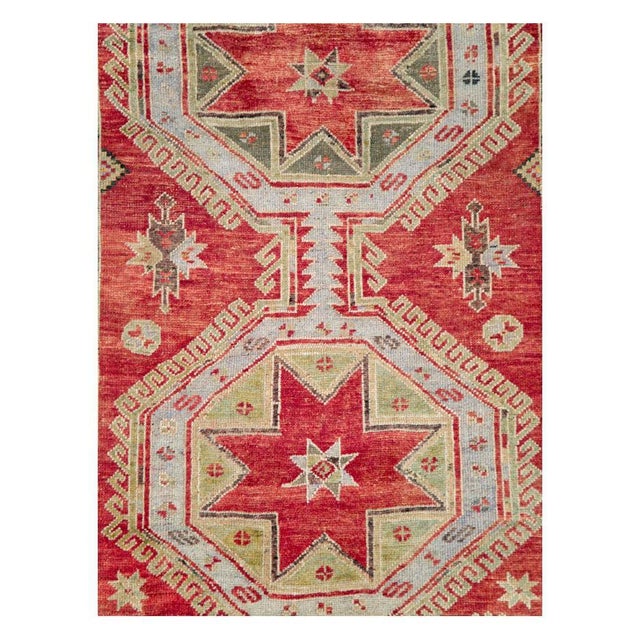A vintage Turkish Anatolian gallery carpet handmade during the mid-20th century. Measures: 5' 1" x 13' 1".