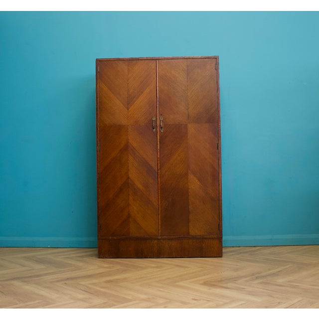 Vintage Art Deco Oak Wardrobe from Compactum, 1930s For Sale - Image 13 of 13