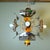 Mid-Century Modern Mid-Century Modern Four-Light Murano Glass Chandelier, 1970s For Sale - Image 3 of 13