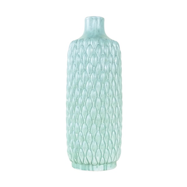 Italian Mint Green Ceramic Vase, 1960s For Sale - Image 9 of 9