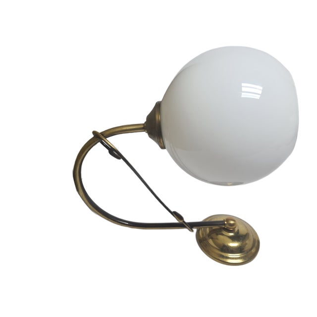 The wall lamp was produced in Poland in the 1950s. It is preserved in good condition. Up to 250V (Europe/UK Standard).The...