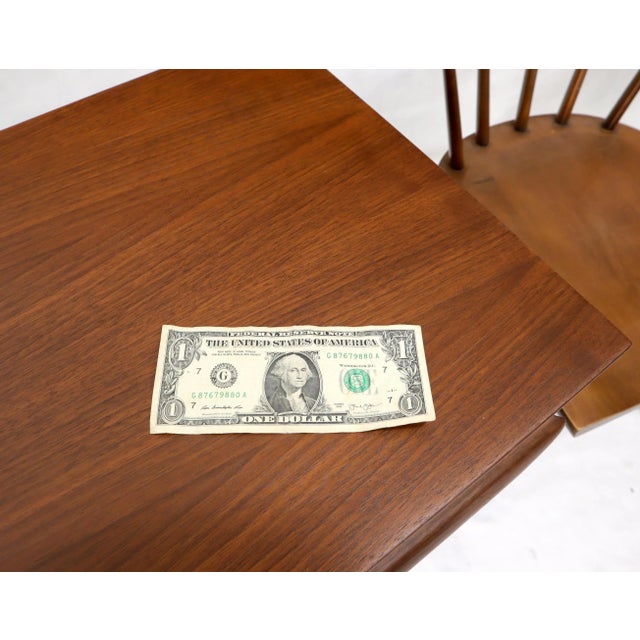 Mid 20th Century Pair of American Modern Walnut Sculptured Legs Pulls Two Drawers Nightstands For Sale - Image 5 of 13