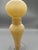 Tall Gold Textured Art Glass Candlestick With Clear Glass Base For Sale - Image 6 of 6