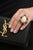 Late 20th Century Bochic “Capri” Vintage Fire Opal, Kyanite & Diamond Cocktail Ring - 18K Gold & S For Sale - Image 5 of 13