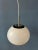 Glass Small White Space Age Mushroom Pendant Lamp For Sale - Image 7 of 11