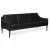 Mr Olsen 3 Seater Challenger Sofa in Walnut & Black Leather by Warm Nordic For Sale - Image 3 of 8