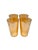 1950s 1930s Jeannette Marigold Peach Luster Honeycomb Tumblers - Set of 4 For Sale - Image 5 of 12