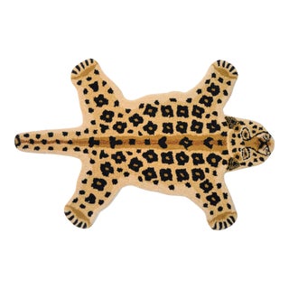 1990s Vintage Leopard Style Persian Rug- 1.5 X 3' For Sale