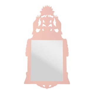 Fleur Home Audubon Royal Mirror in Salmon Berry, 27x45 For Sale