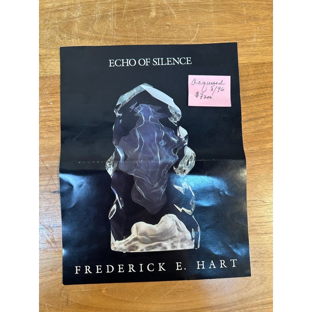 1990s Signed Frederick Hart Acrylic Resin Sculpture Echo of Silence 22" For Sale - Image 12 of 13