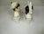 A pair of vintage ceramic Asian style shoulder bust. Made by Florence Ceramics in Pasadena California. They represent...