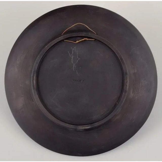 Wall Relief and Lidded Jar in Black Terracotta from Hjorth, Bornholm, Denmark, Set of 2 For Sale - Image 4 of 9