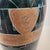 Metal Pair Large Postmodern Vintage Green and Gold Floor Vases For Sale - Image 7 of 13