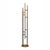Metal Italian Freestanding Becrux Coat Rack in Burnished Metal For Sale - Image 7 of 7
