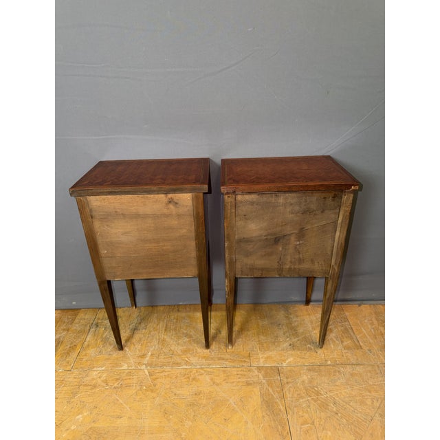 Louis XVI Style Bedside Tables, 1920s, Set of 2 For Sale - Image 6 of 9