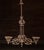 Gothic Antique Cast Iron Gothic Revival Three-Light Chandelier For Sale - Image 3 of 12