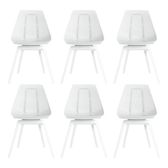 Noho Move™ Chairs in White by Formway, Set of 6 For Sale